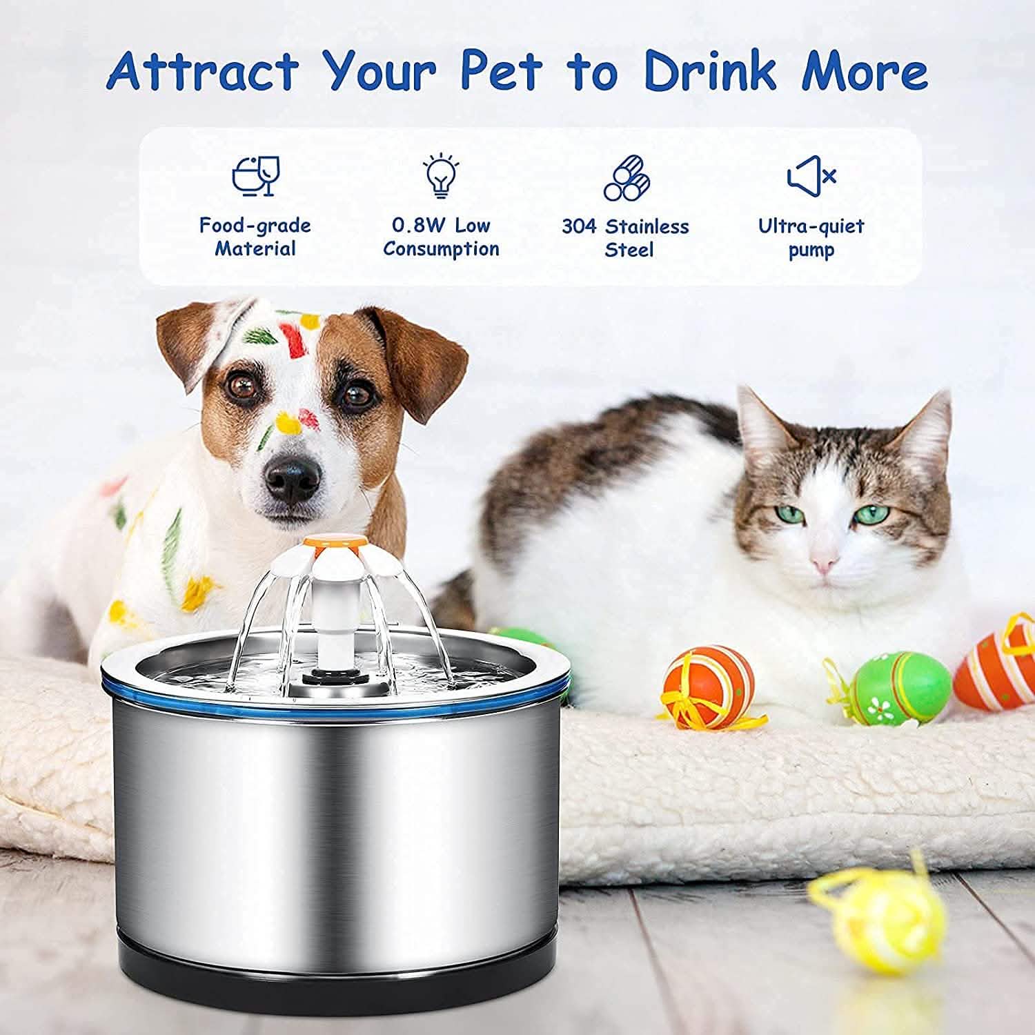 Automatic Pet Water Fountain Pet Supplies - DailySale
