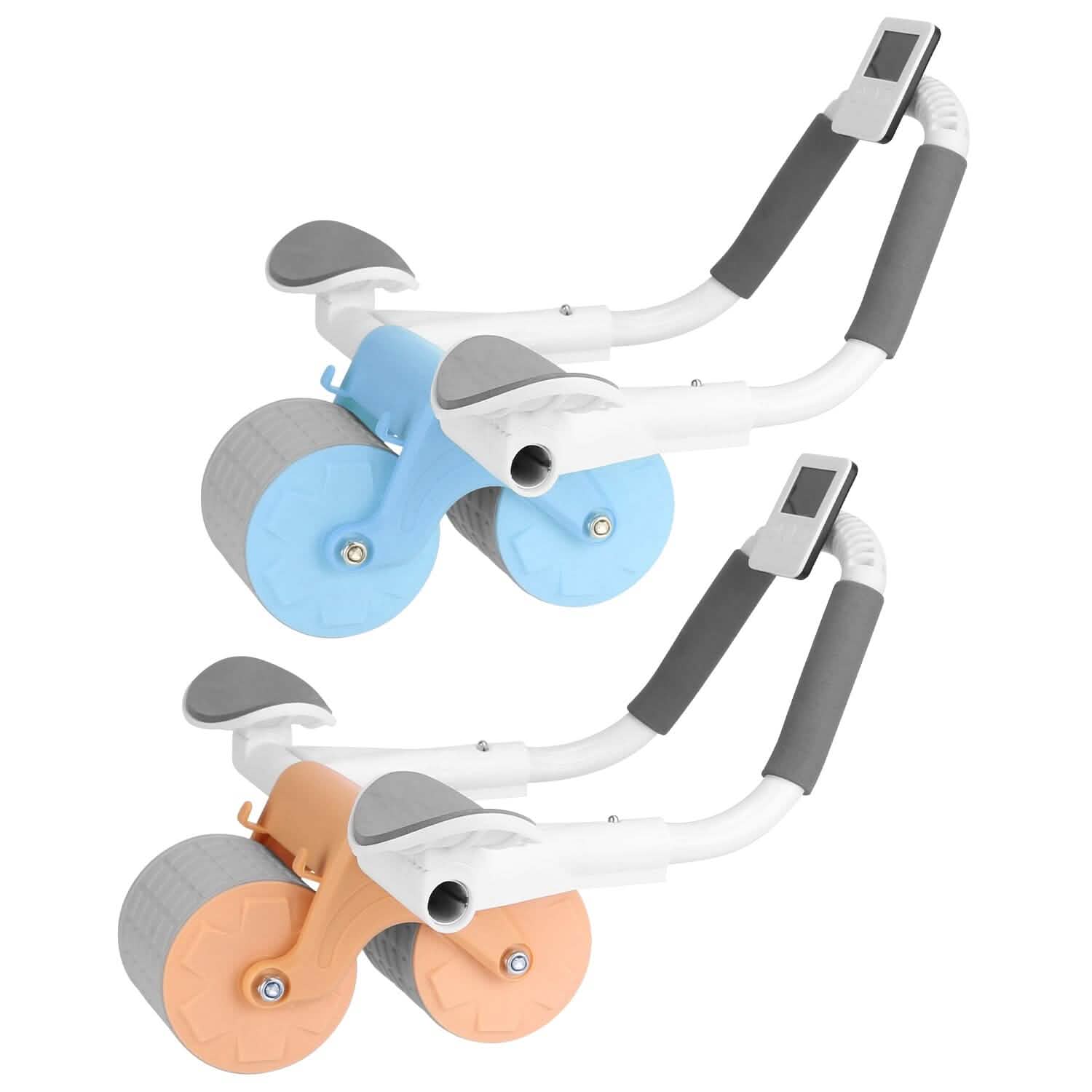 Automatic Rebound Abdominal Wheel Roller for Core Strength with Timer Kneel Pad Fitness - DailySale