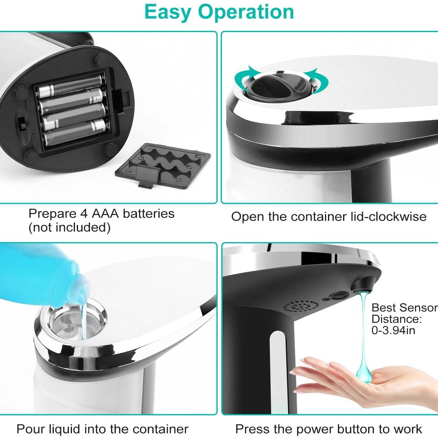 Automatic Soap Dispenser 400 ML/16.9 Oz Kitchen & Dining - DailySale
