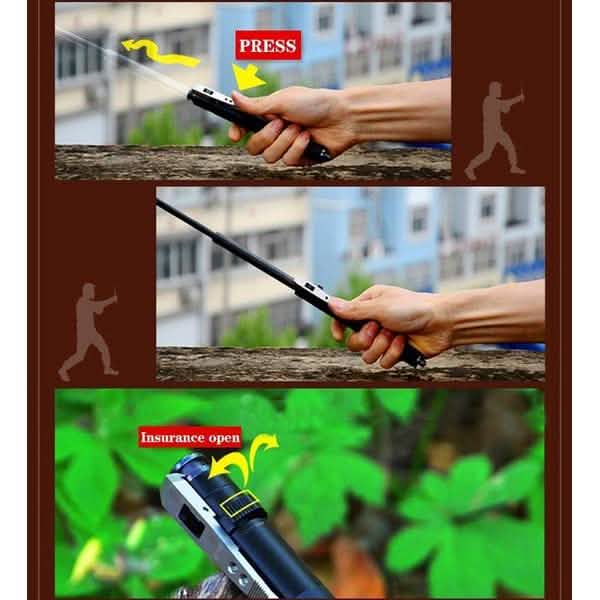 Automatic Spring Crowbar Car Self-defense Weapon Tactical - DailySale