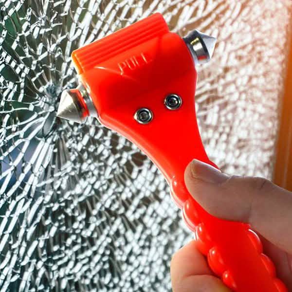 Automotive Emergency Hammer with Seat-Belt Cutter Auto Accessories - DailySale