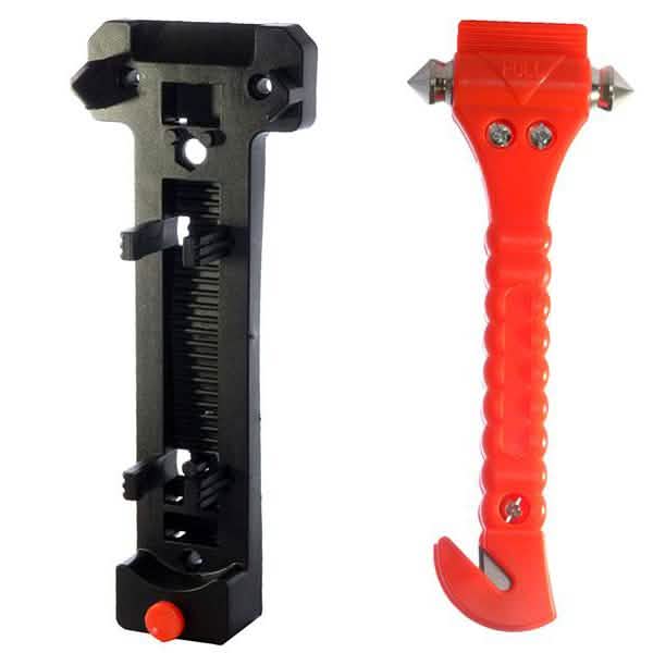 Automotive Emergency Hammer with Seat-Belt Cutter Auto Accessories - DailySale