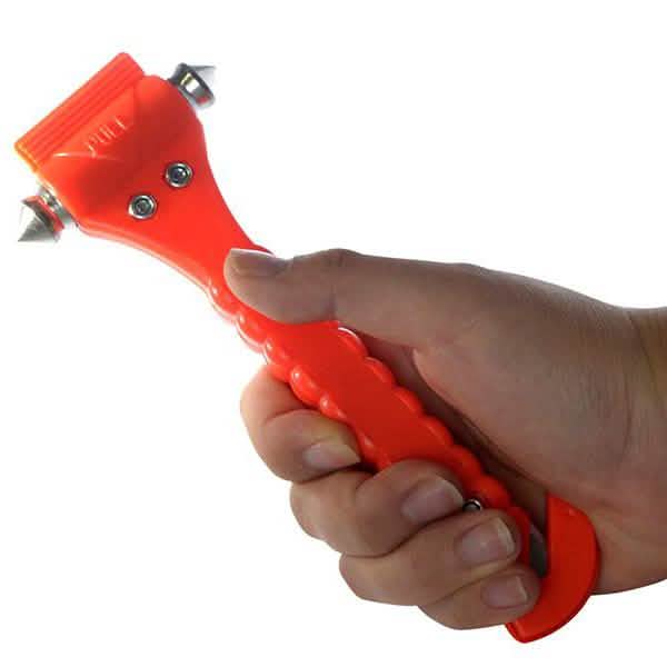 Automotive Emergency Hammer with Seat-Belt Cutter Auto Accessories - DailySale