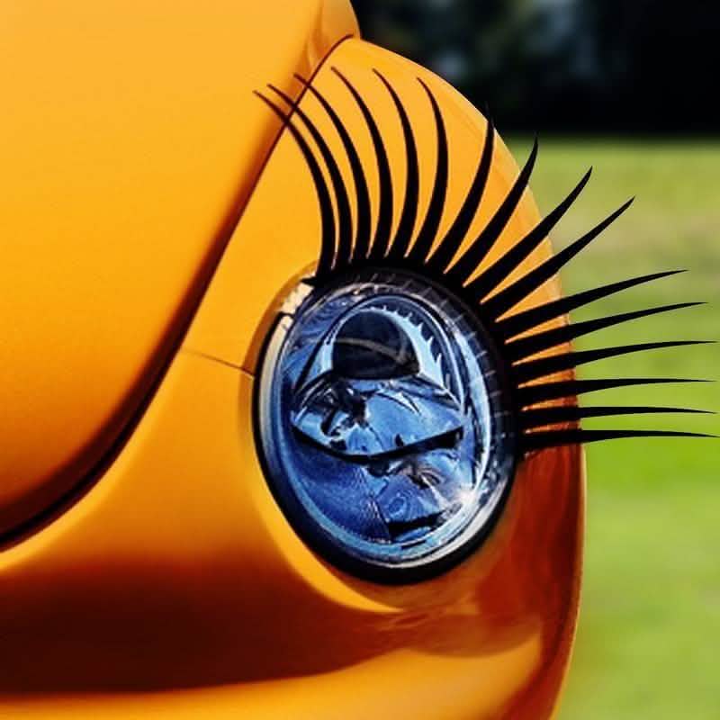 Automotive Headlamp Car Eyelash Decals Automotive - DailySale