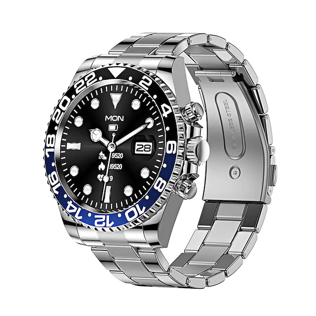 AW12 1.28-Inch Smart Watch in black/blue