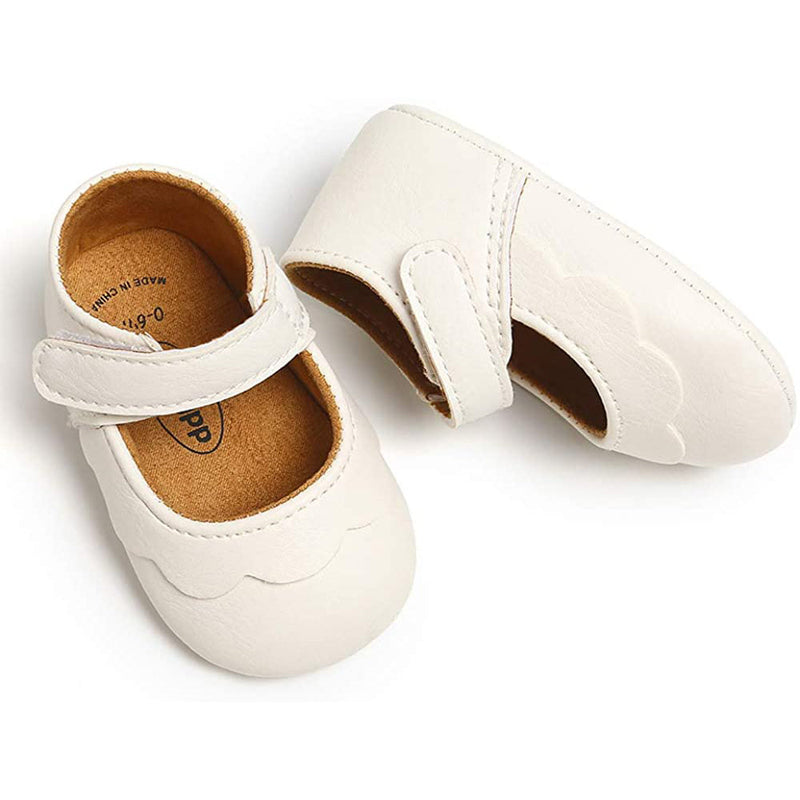 Baby Girls Mary Jane Flats Non-Slip Toddler First Walkers Princess Dress Shoes