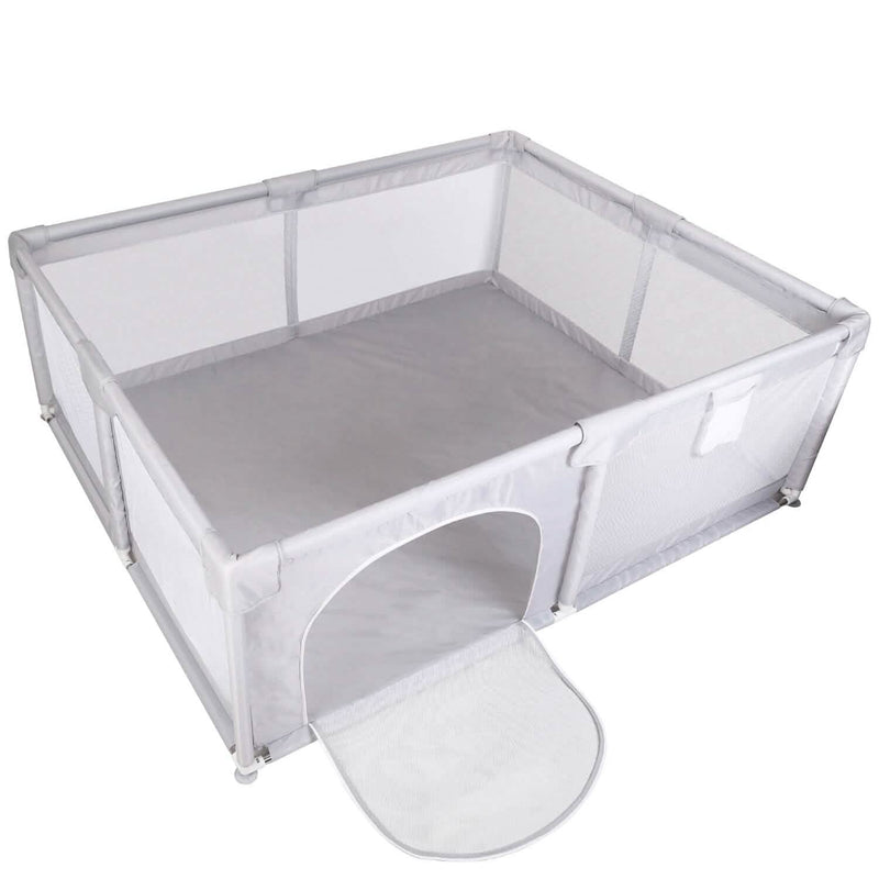 Baby Playpen with Anti-Suction Base Zipper Door Baby - DailySale