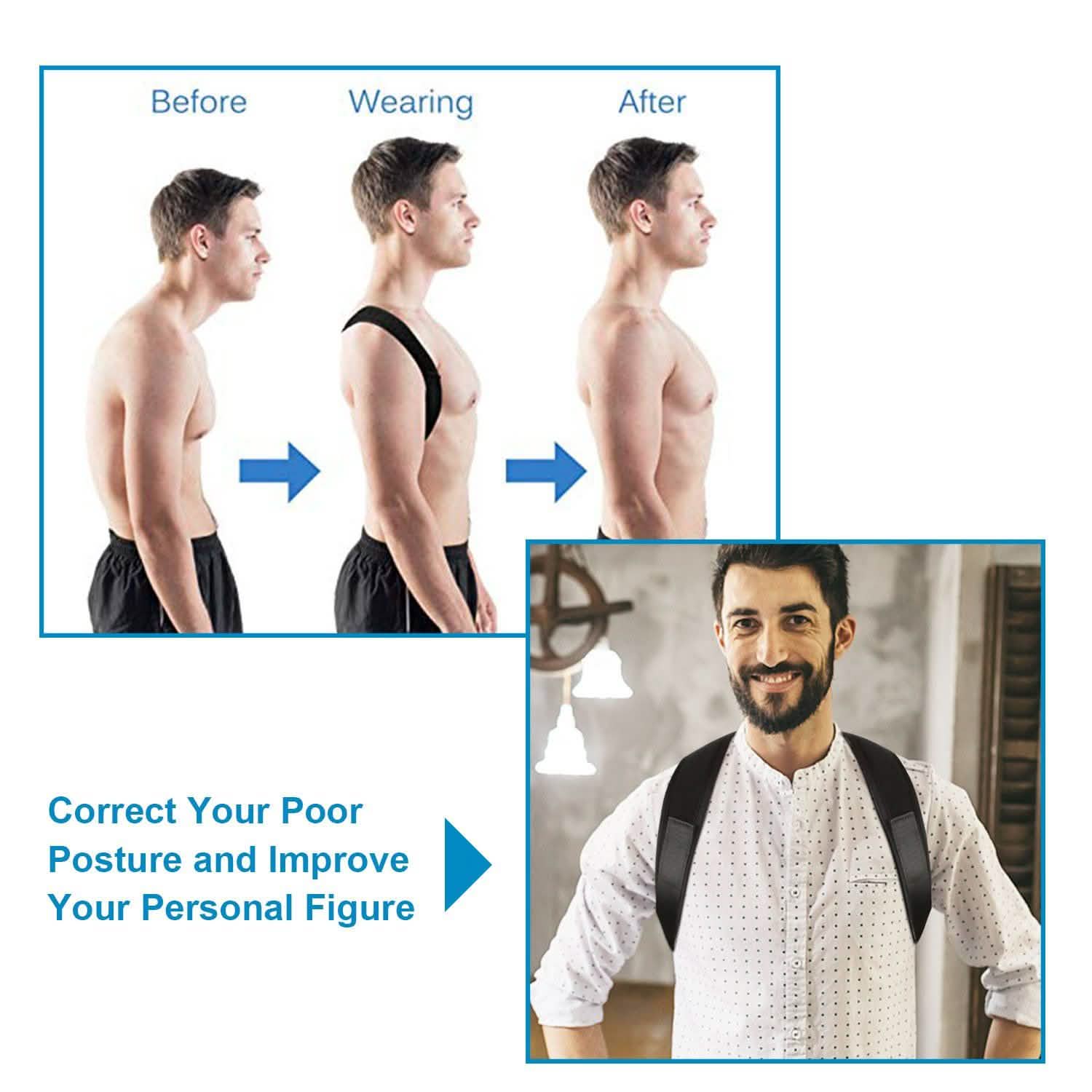 Back Posture Adjustable Corrector Wellness - DailySale
