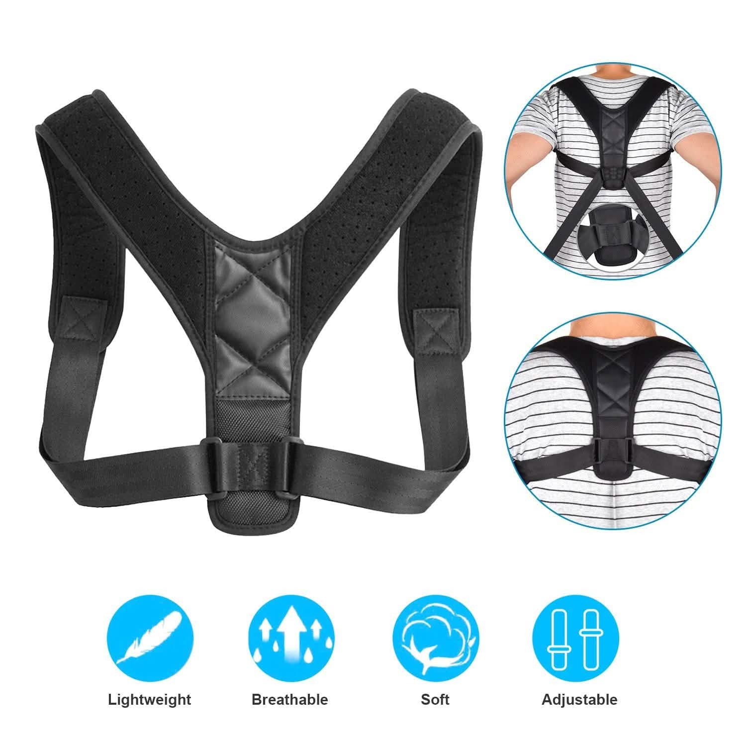 Back Posture Adjustable Corrector Wellness - DailySale