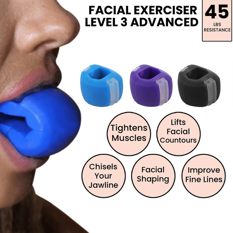 Ball Faced Jaw, Face And Neck Excercizer And Jawline Shaper Enhancer Wellness - DailySale