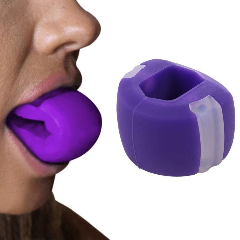 Ball Faced Jaw, Face And Neck Excercizer And Jawline Shaper Enhancer Wellness Purple - DailySale