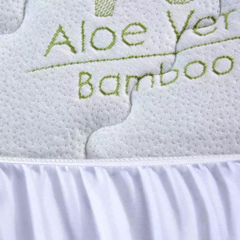 Bamboo Aloe Vera Hypoallergenic Quilted Mattress Pad Bedding - DailySale
