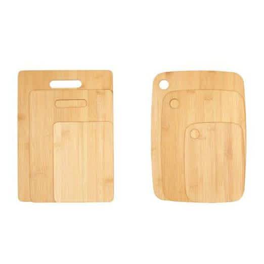 Bamboo Cutting Boards Kitchen Essentials 6-Piece Round and Handle - DailySale