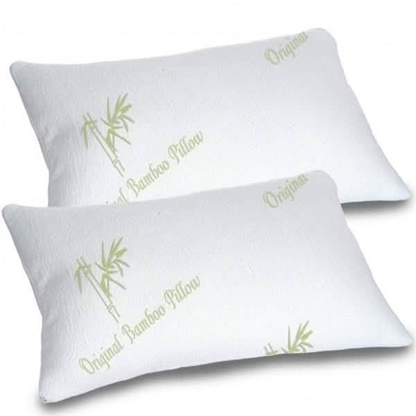 Bamboo Memory Foam Hypoallergenic Pillow - Assorted Sizes Linen & Bedding - DailySale