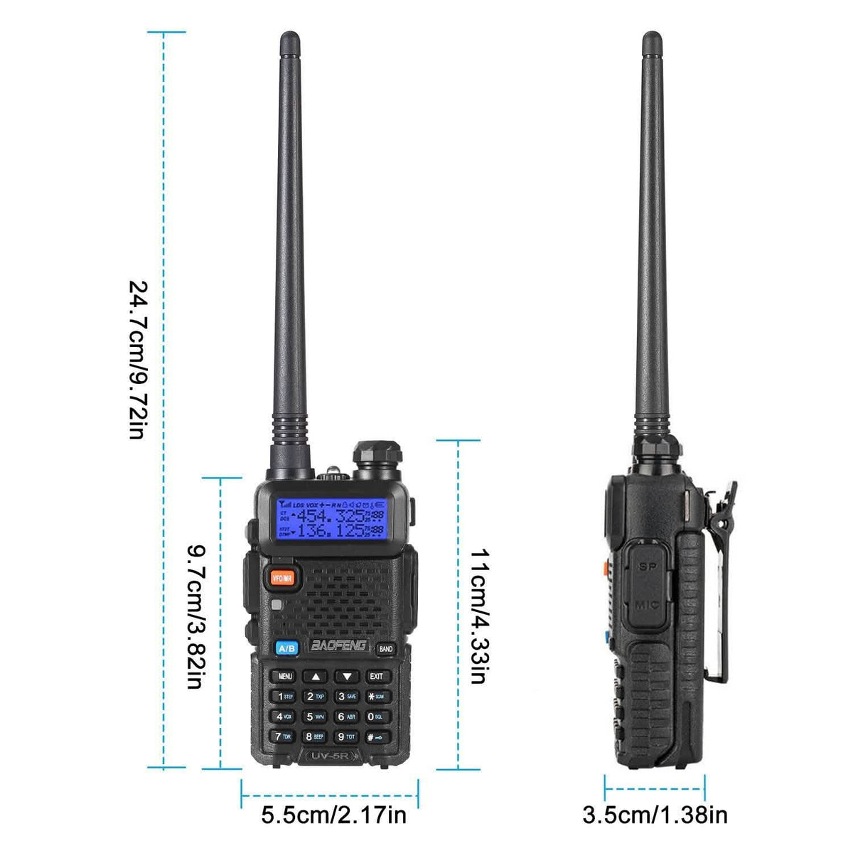 BaoFeng UV-5R 5W Walkie Talkie Sports & Outdoors - DailySale