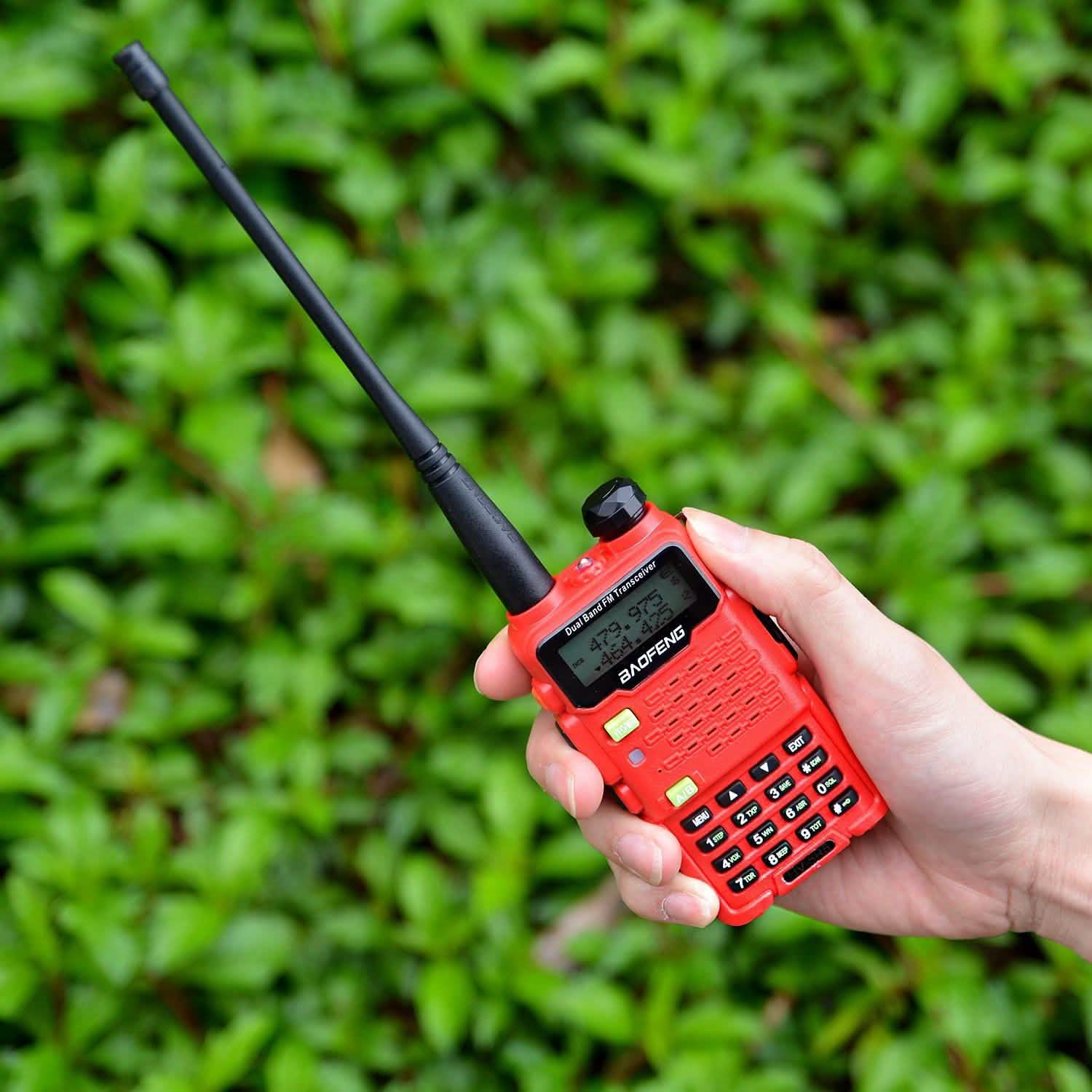 BAOFENG UV-5R5 Red Walkie Talkies Sports & Outdoors - DailySale