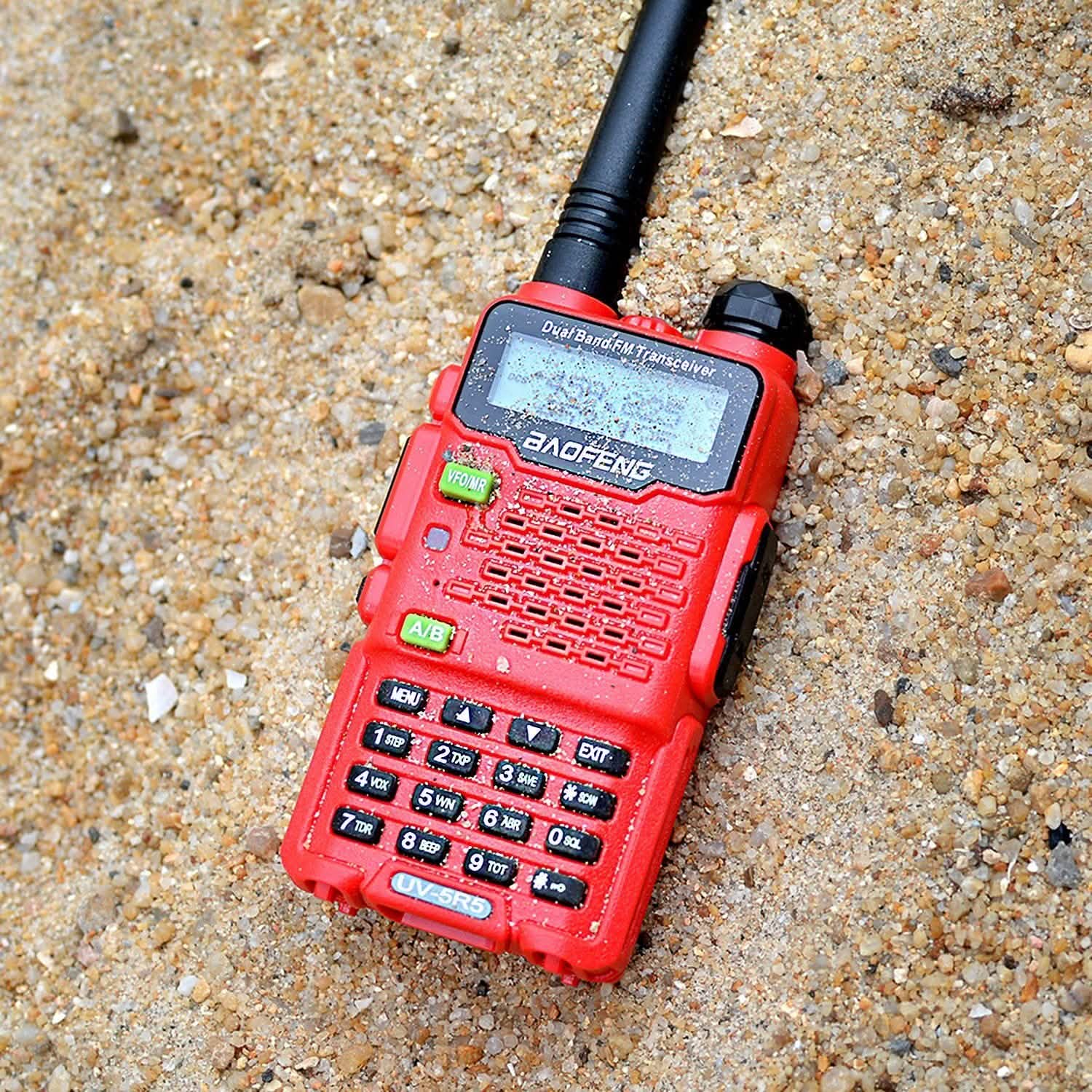 BAOFENG UV-5R5 Red Walkie Talkies Sports & Outdoors - DailySale