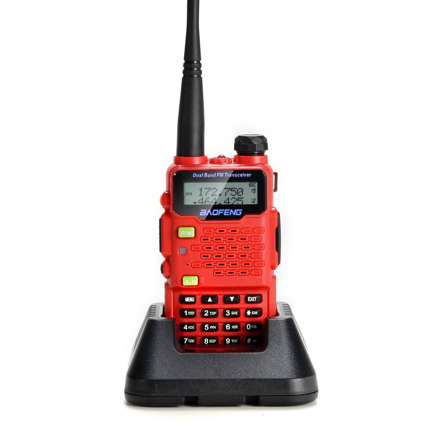 BAOFENG UV-5R5 Red Walkie Talkies Sports & Outdoors - DailySale
