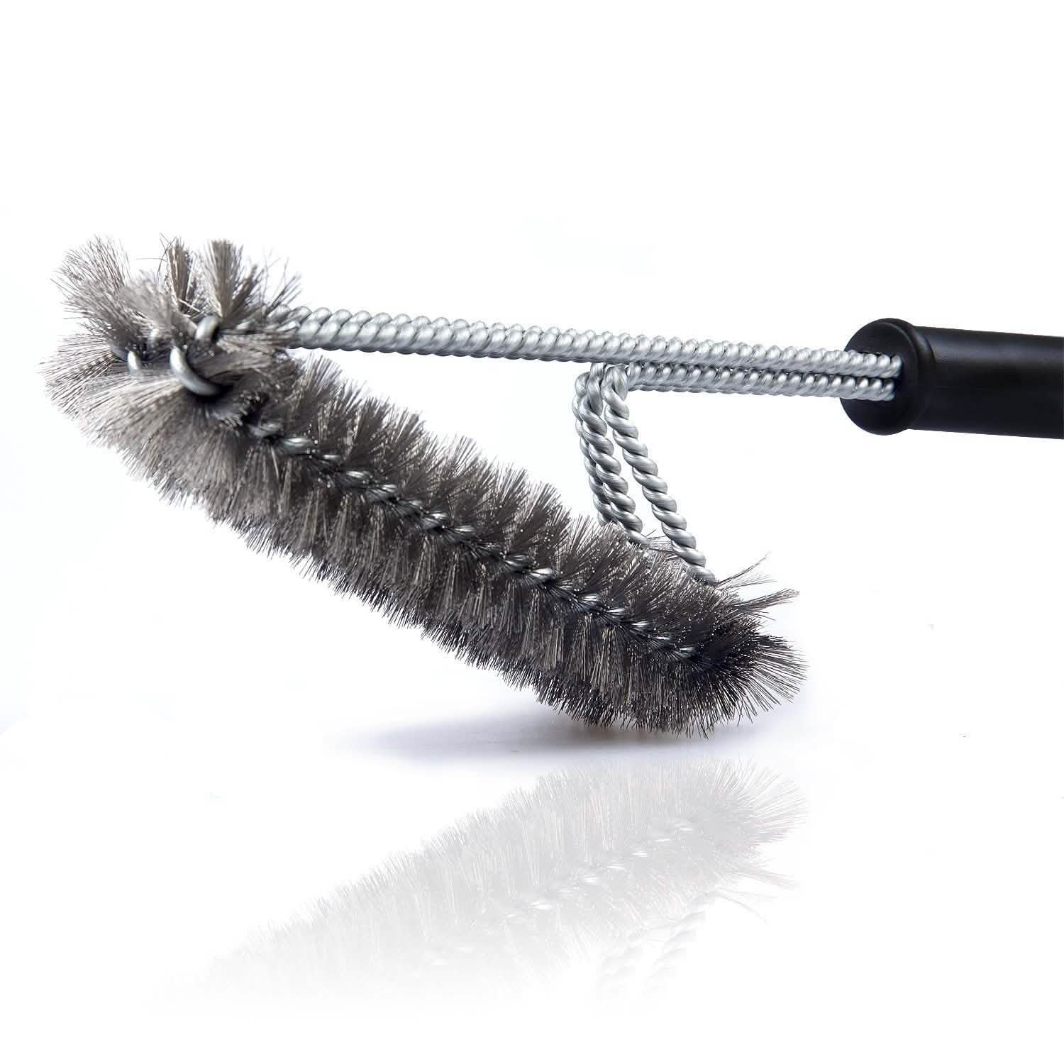 Barbestar 18" 3 in 1 Safe Barbecue Grill Brush Wire Bristles Kitchen Essentials - DailySale