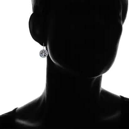 BARZEL Tree Of Life Drop Earrings with Abalone Pearl Earrings - DailySale