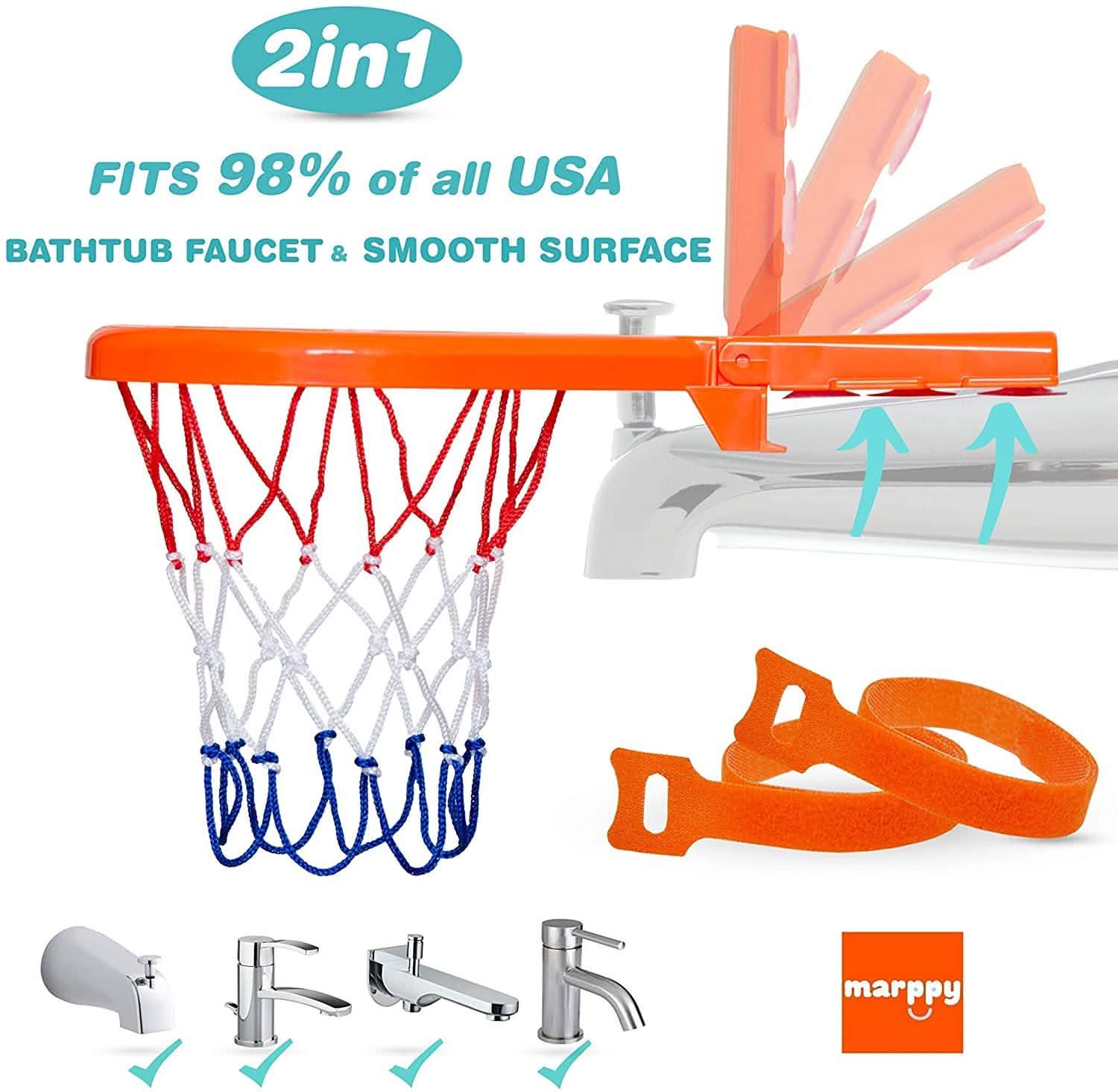Bath Toy Basketball Hoop for Kids Toys & Hobbies - DailySale