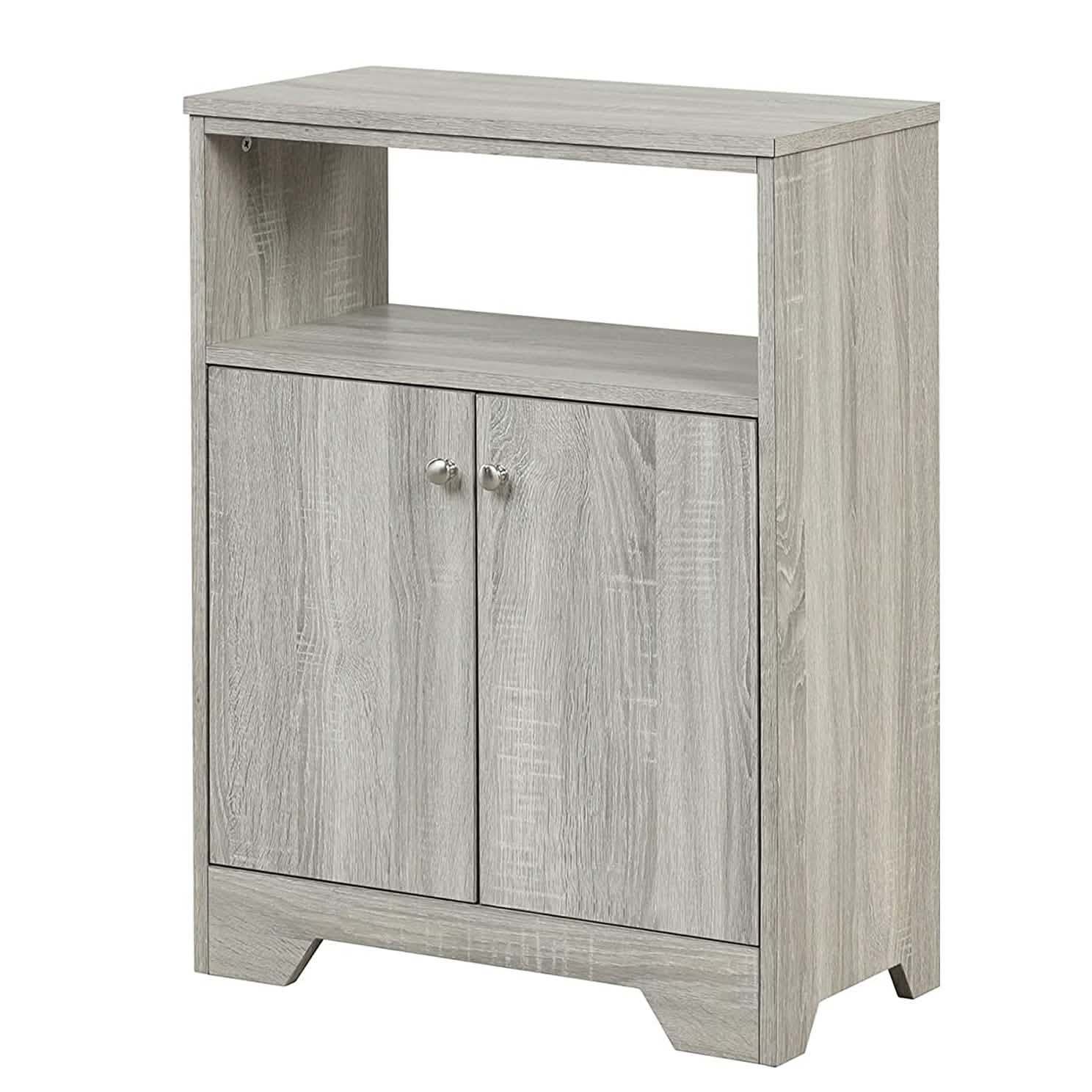 Bathroom Storage Cabinet with Two Doors and Adjustable Shelves Closet & Storage Oak - DailySale