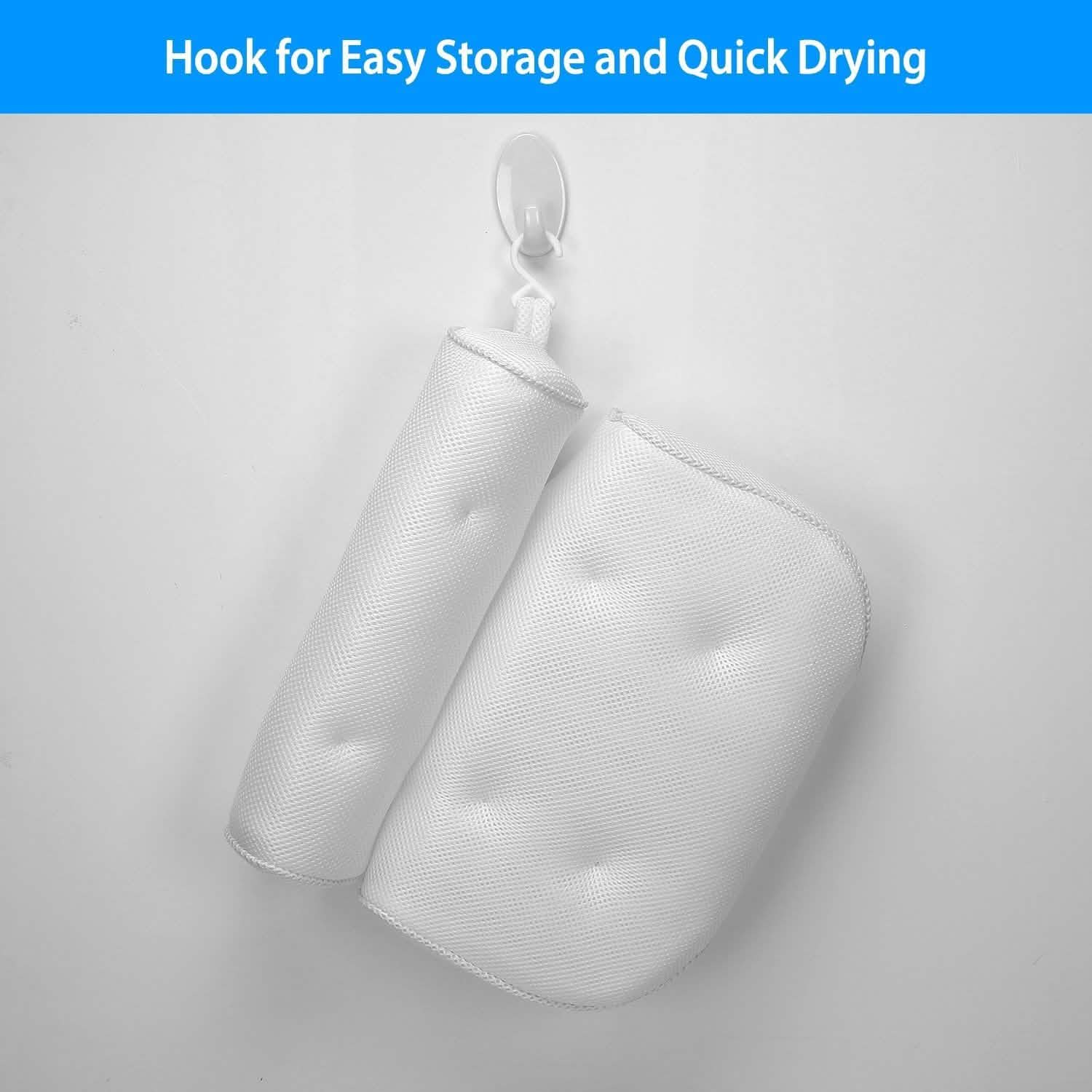 Bathtub Pillow Suction Cup Bath Pillow Air Mesh Bath - DailySale