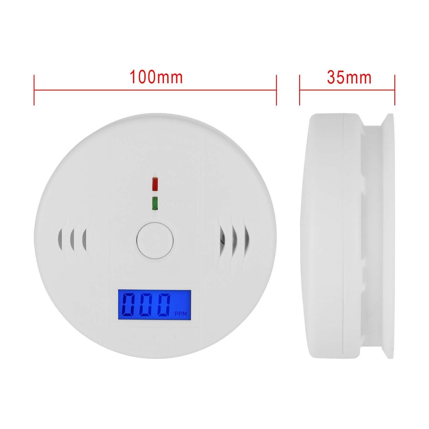 Battery Operated Carbon Monoxide Sensor Alarm Household Appliances - DailySale