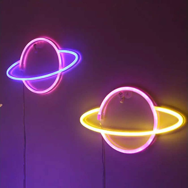 Battery USB LED Neon Light Wall Signs Night Home Decor Indoor Lighting - DailySale
