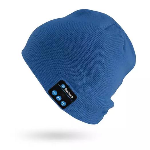 Beanie with Built In Wireless Bluetooth Headphones Women's Shoes & Accessories Blue - DailySale