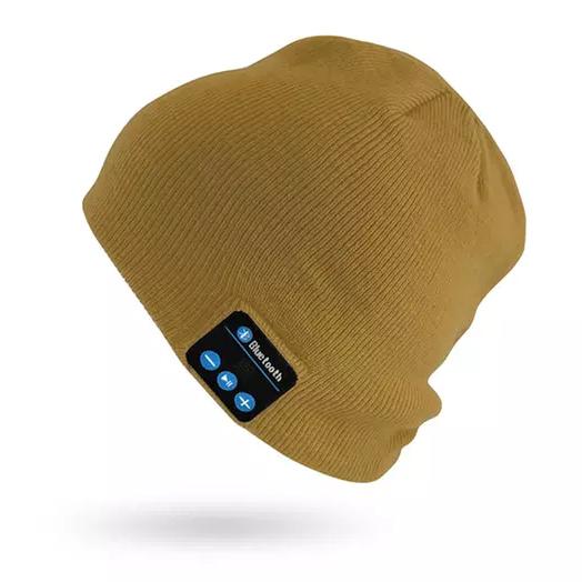 Beanie with Built In Wireless Bluetooth Headphones Women's Shoes & Accessories Khaki - DailySale