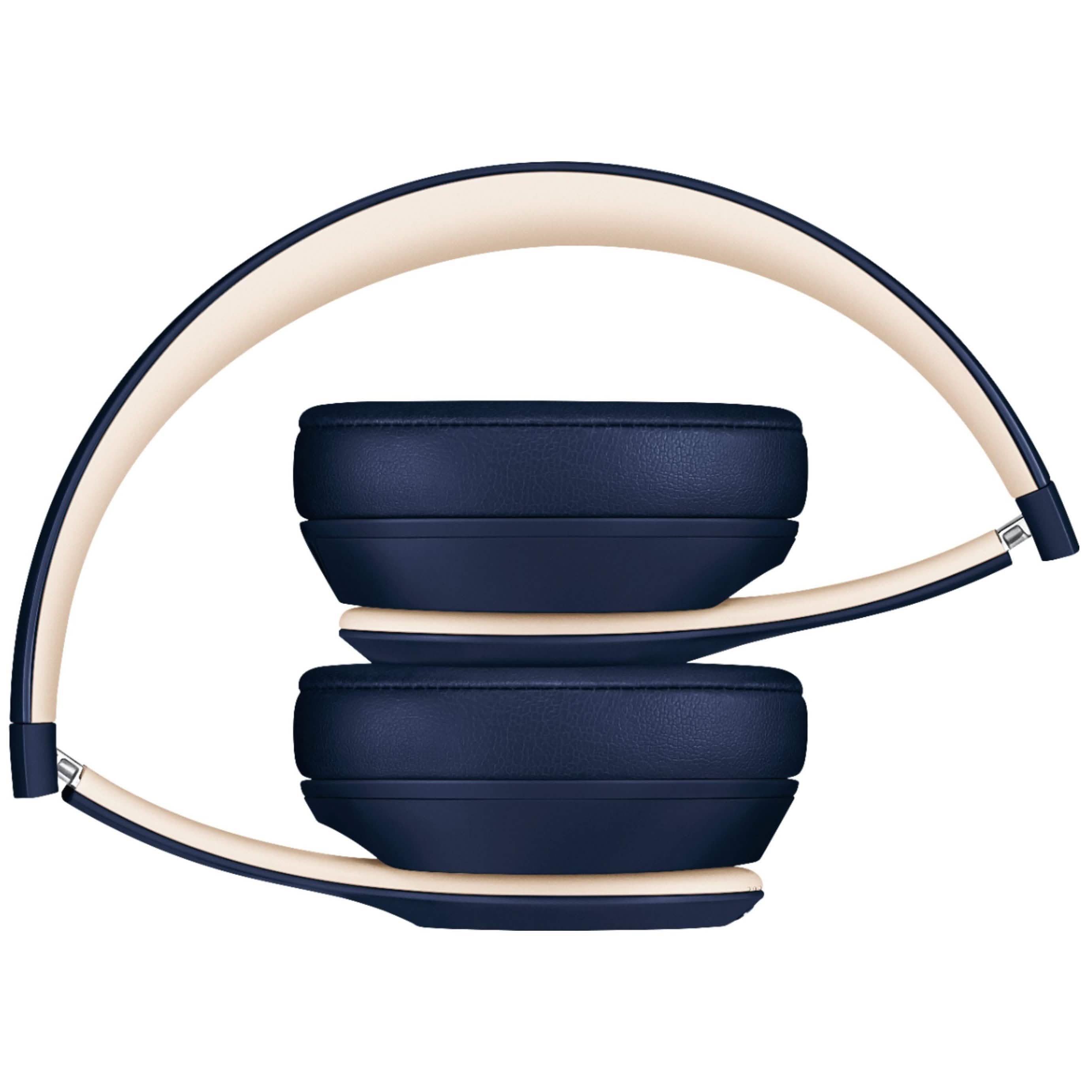 Collapsed Beats Solo 3 Wired Headphones (Refurbished) in blue