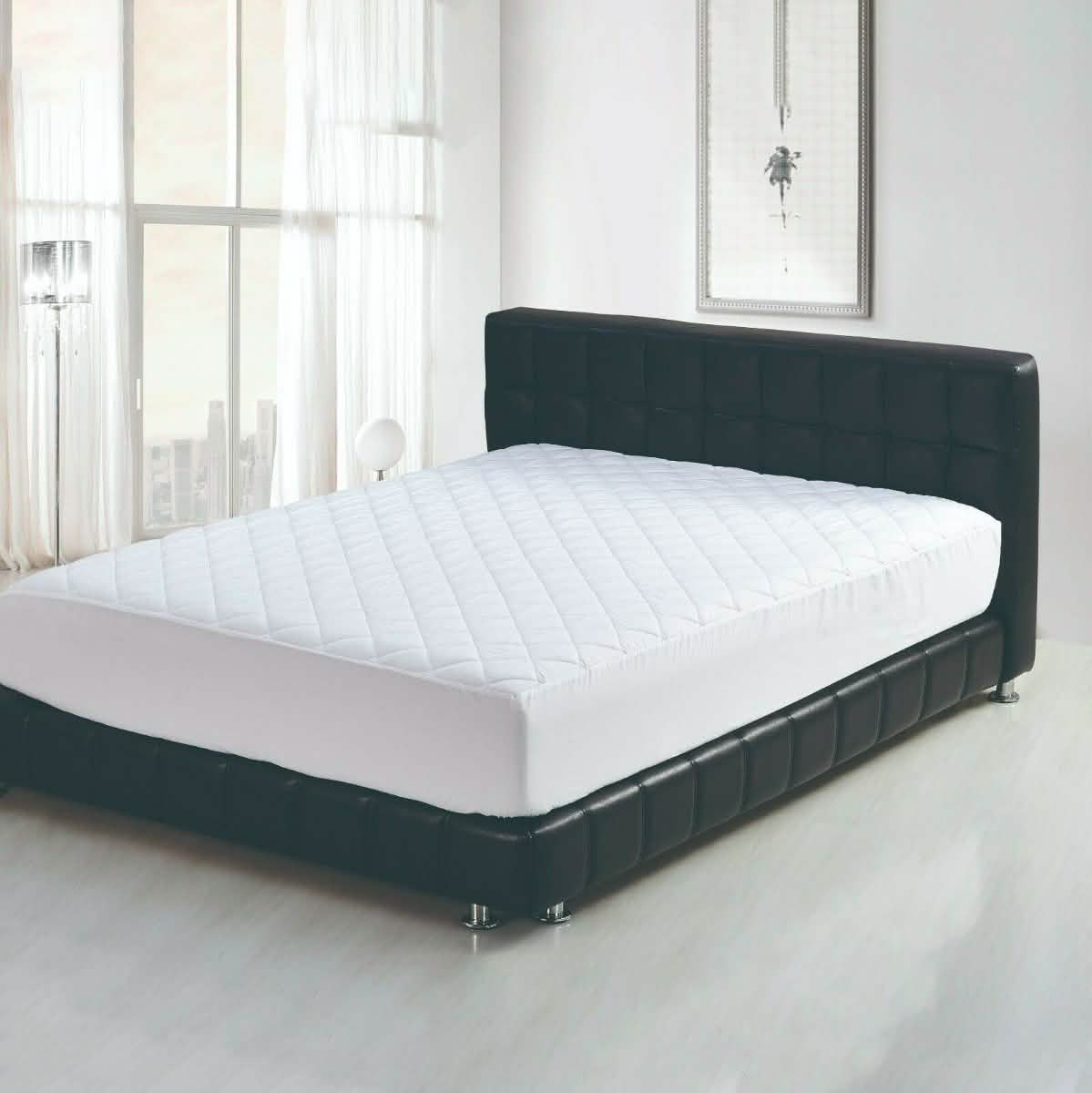 Beauty Sleep Ultra Soft Quilted Mattress Pad Hypoallergenic Linen & Bedding - DailySale