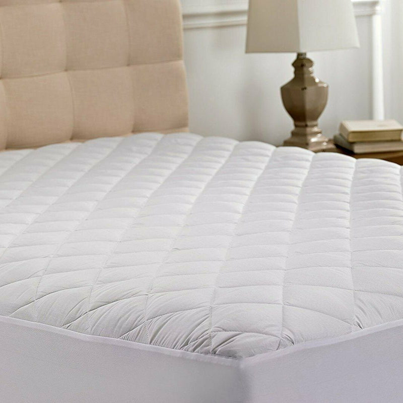 Beauty Sleep Ultra Soft Quilted Mattress Pad Hypoallergenic Linen & Bedding - DailySale