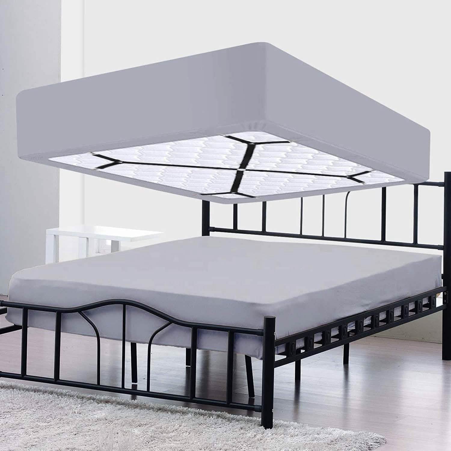 Bed Sheet Fasteners Adjustable Crisscross Elastic Sheet Suspenders Bedding - DailySale