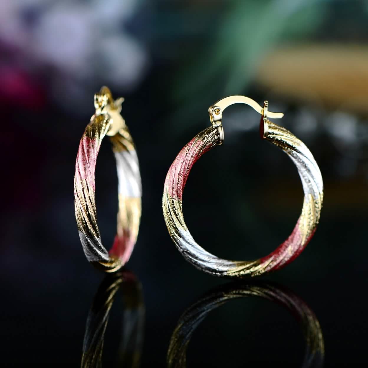Multi Gold Hoop Earrings - Assorted Styles - DailySale, Inc