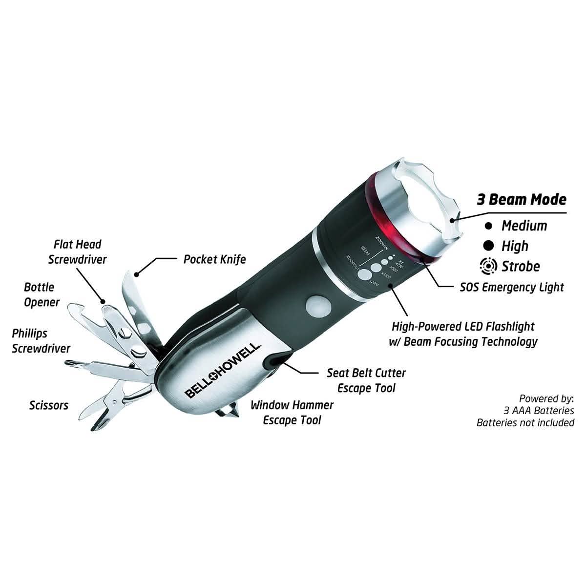 Bell + Howell 7-in-1 Guardian Multi-Tool Sports & Outdoors - DailySale