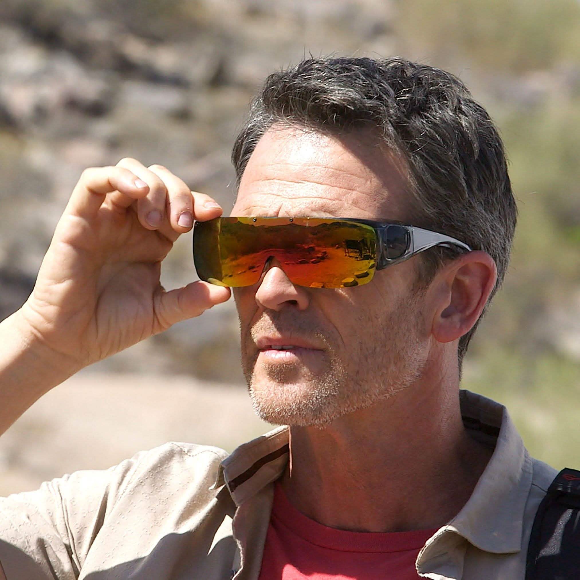 Bell + Howell Flip-Up Tacglasses Give Crisp Clear Vision without any Glare Tactical - DailySale