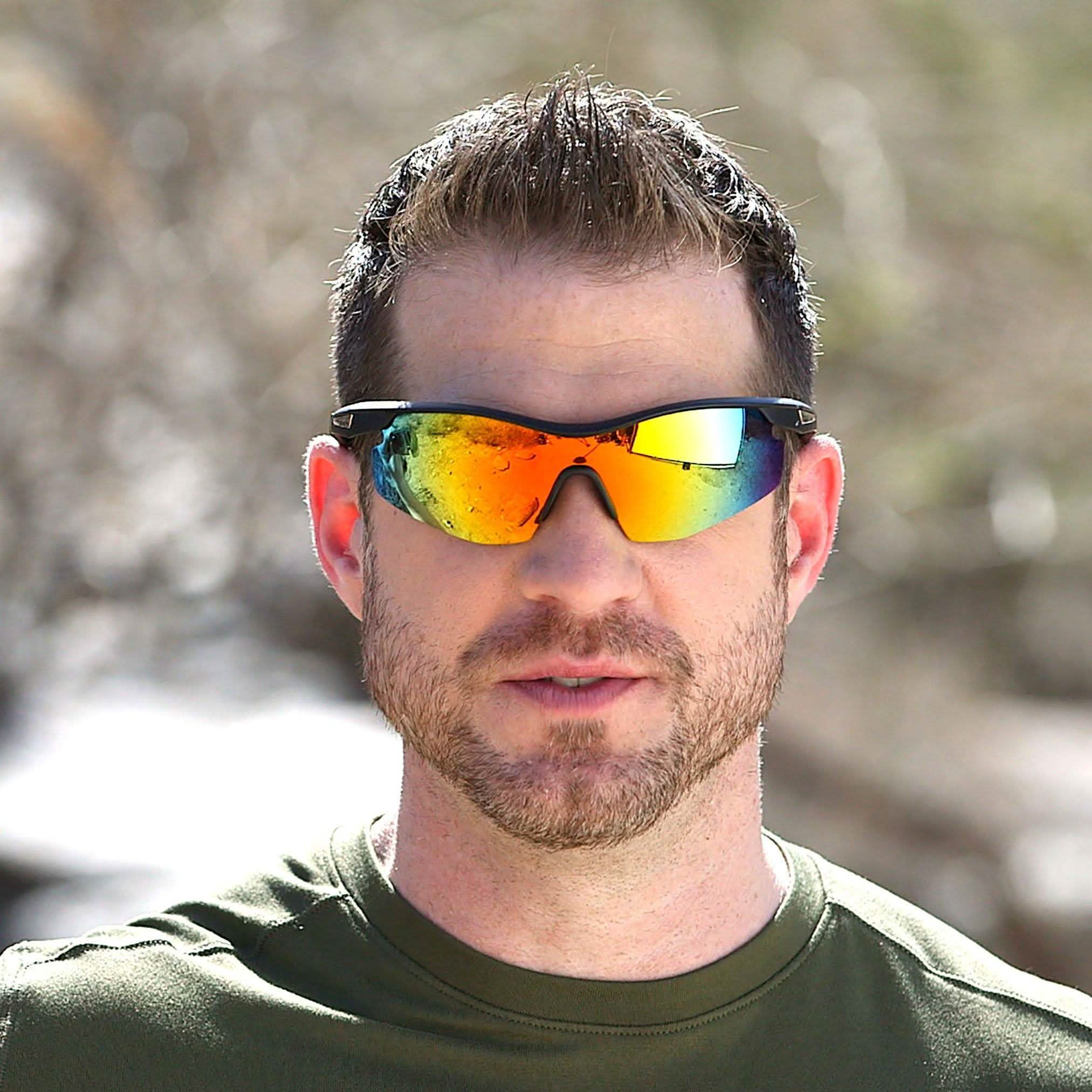 Bell + Howell Flip-Up Tacglasses Give Crisp Clear Vision without any Glare Tactical - DailySale