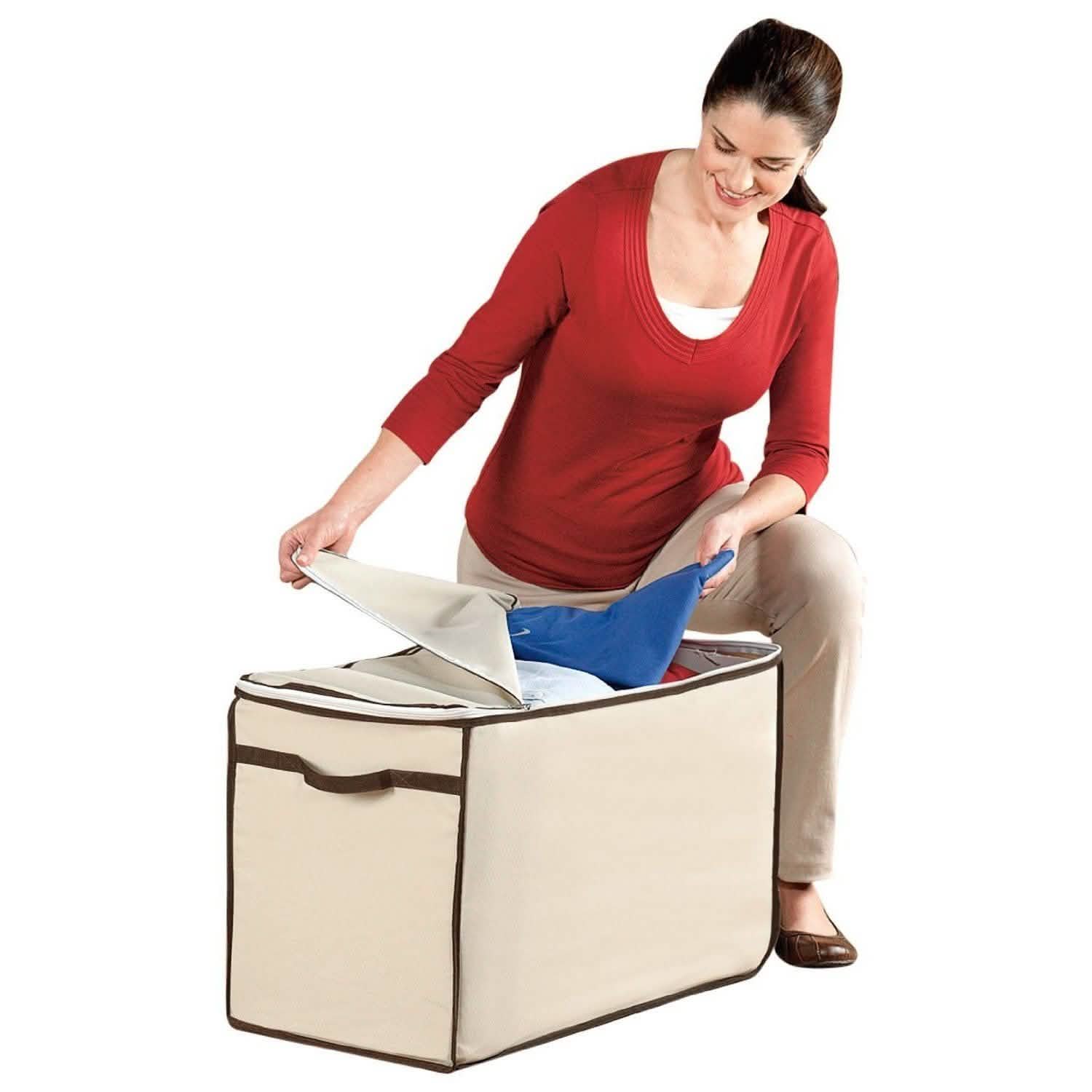 Bell + Howell Rolling Storage Bag - Assorted Colors Home Essentials Beige - DailySale