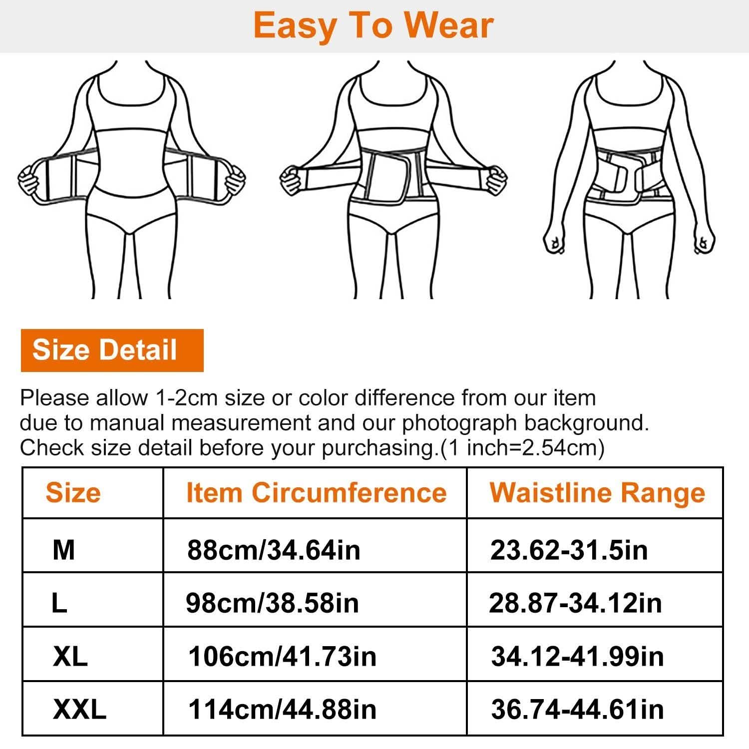 Belt Lower Back Brace Pain Relief Waist Wrap Band Fitness - DailySale