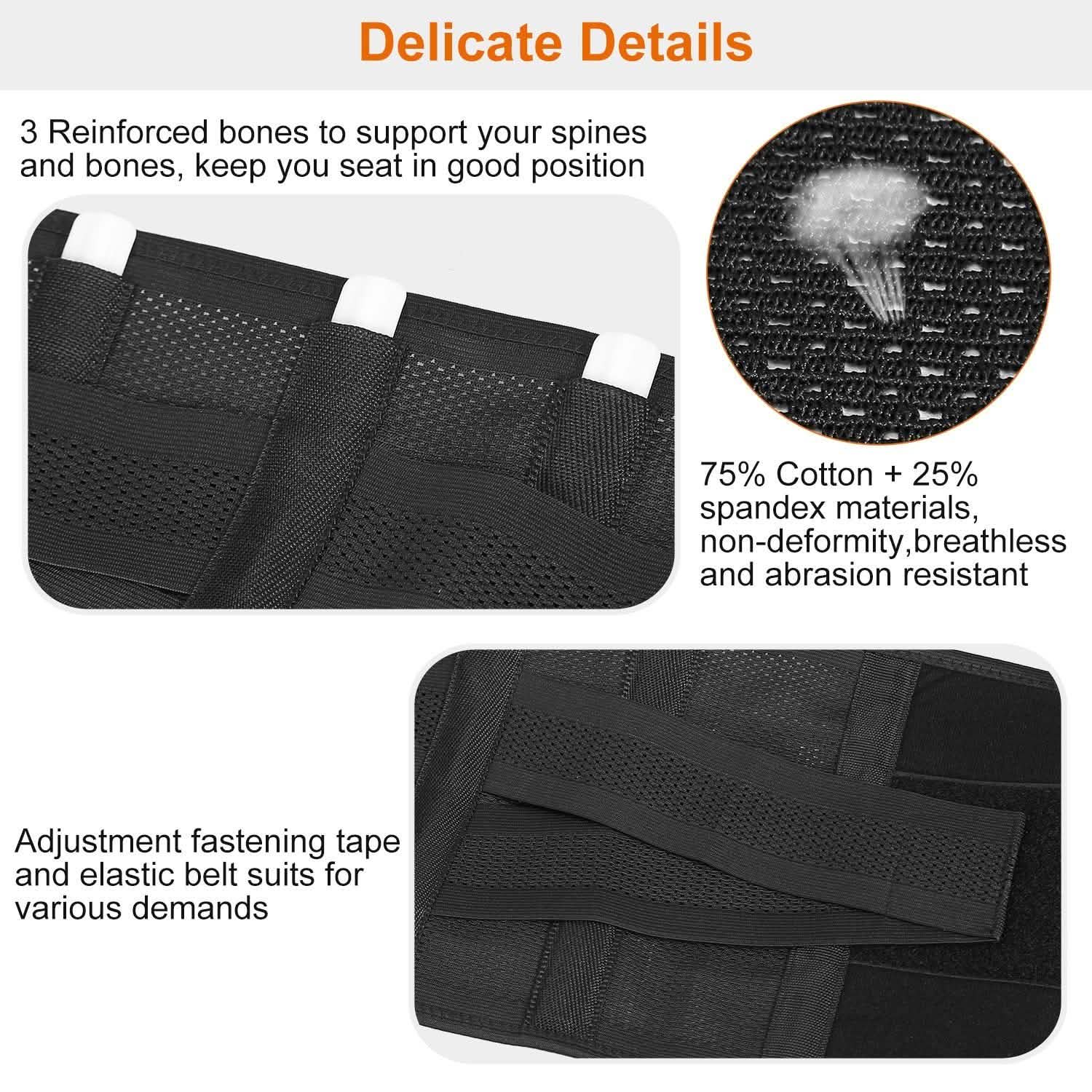 Belt Lower Back Brace Pain Relief Waist Wrap Band Fitness - DailySale