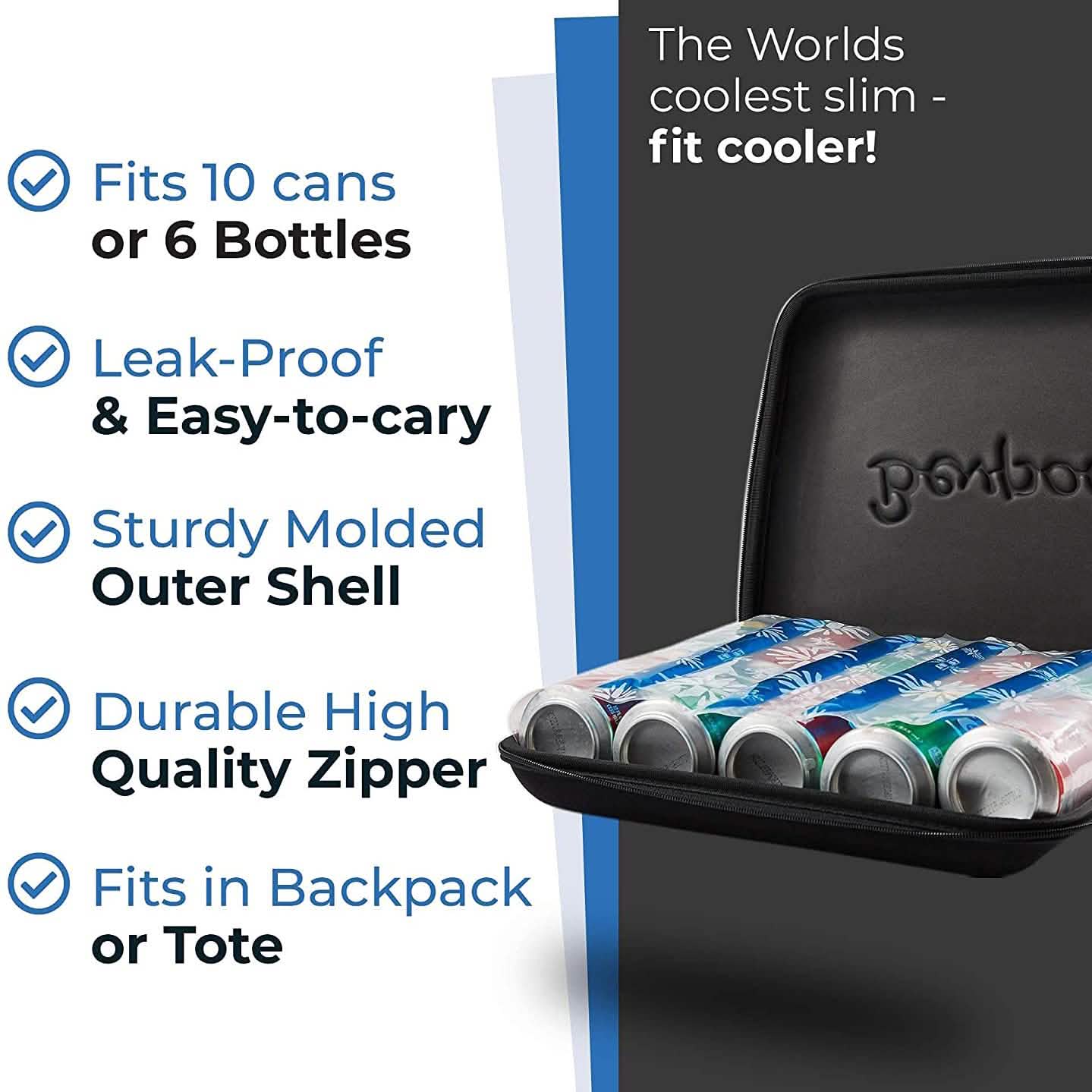 BevPod Ultra Slim Picnic Cooler Sports & Outdoors - DailySale