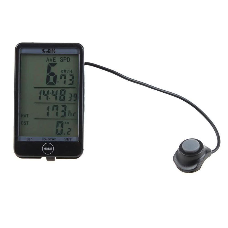Bicycle Wireless LCD Digital GPS Cycle Computer Backlight Speedometer Odometer Sports & Outdoors - DailySale