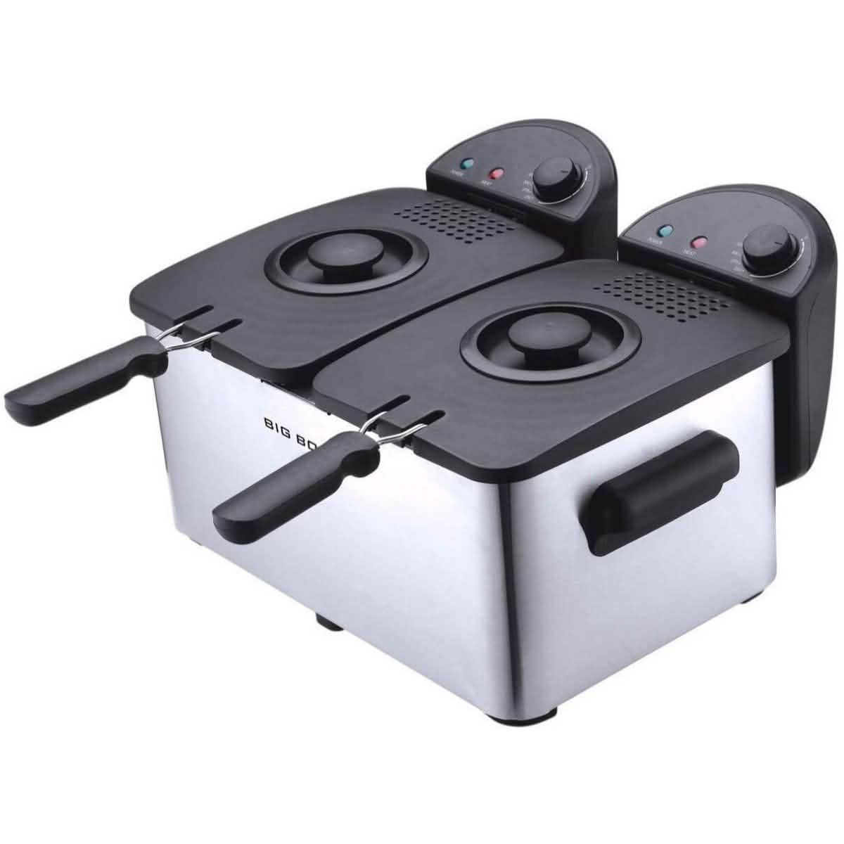 Big Boss Dual Deep Fryer 1500 Watts Kitchen Essentials - DailySale