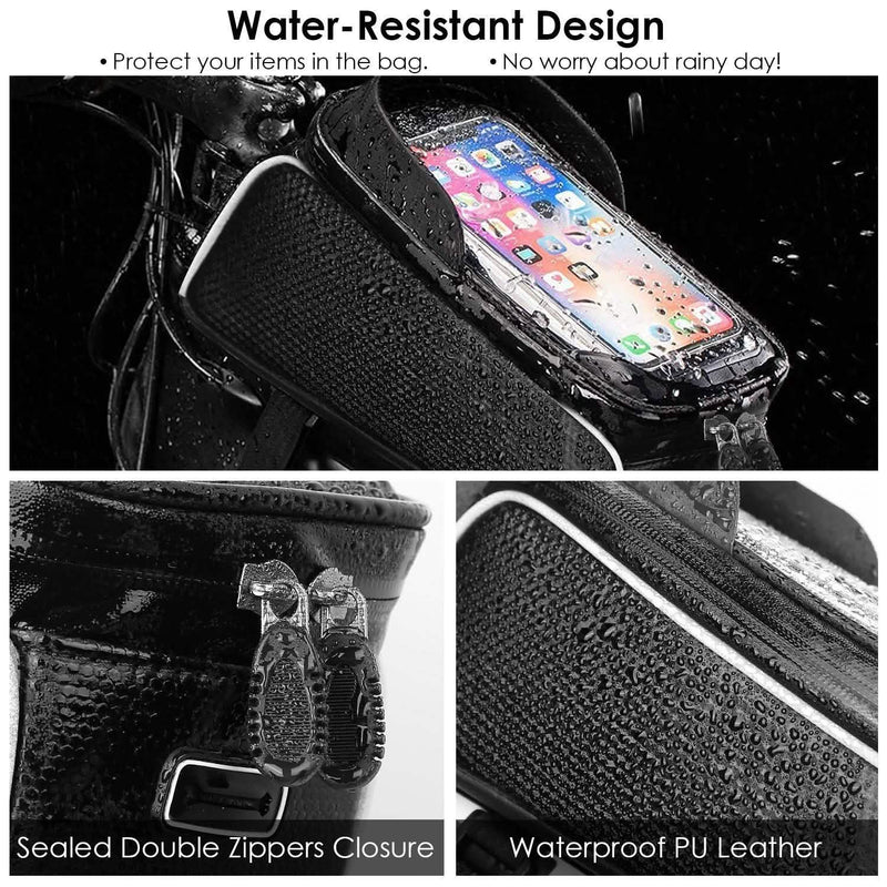 Bike Phone Front Frame Bag with Touch Screen Sun-Visor Sports & Outdoors - DailySale