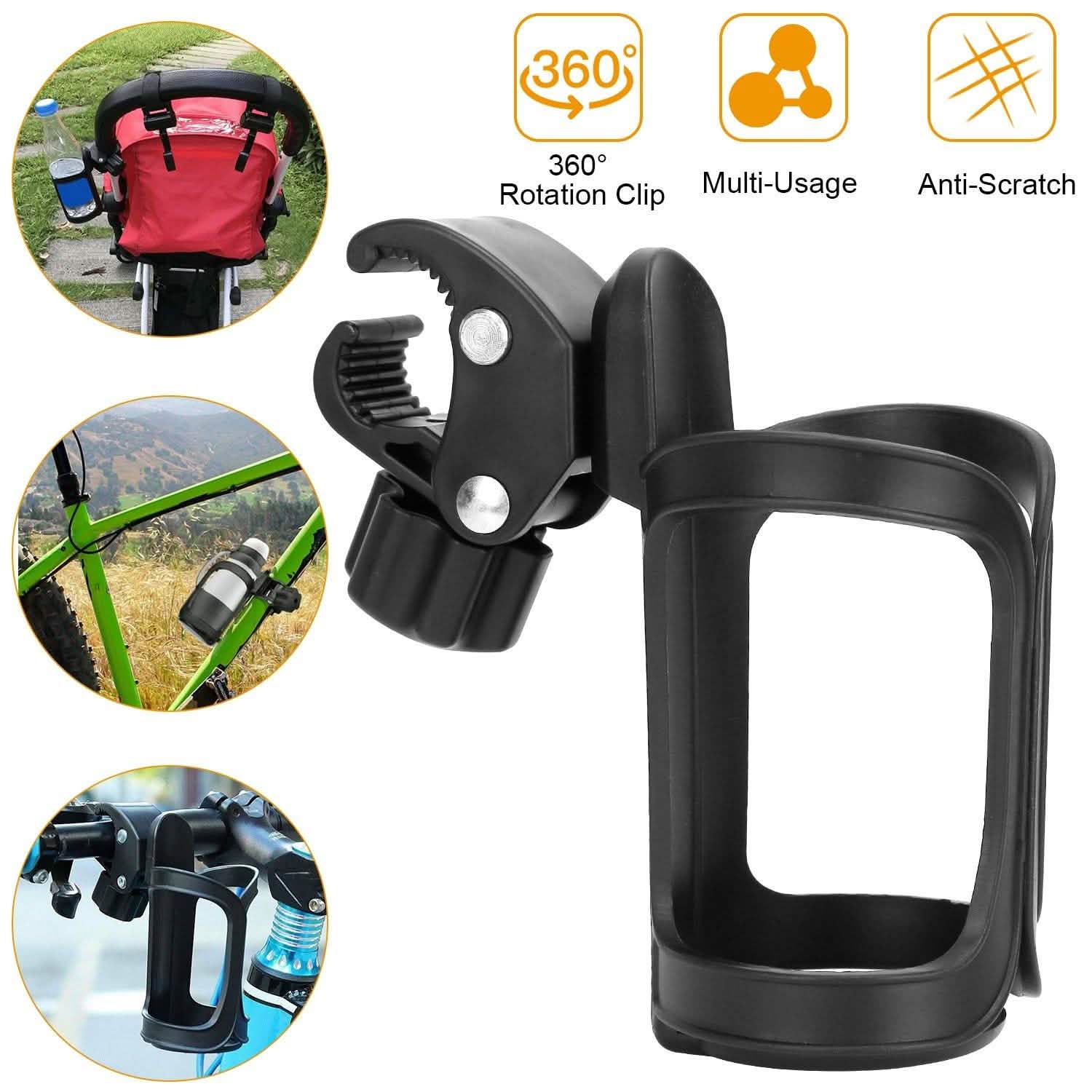 Bike Water Bottle Holder 360° Rotating Drink Cup Cage Sports & Outdoors - DailySale