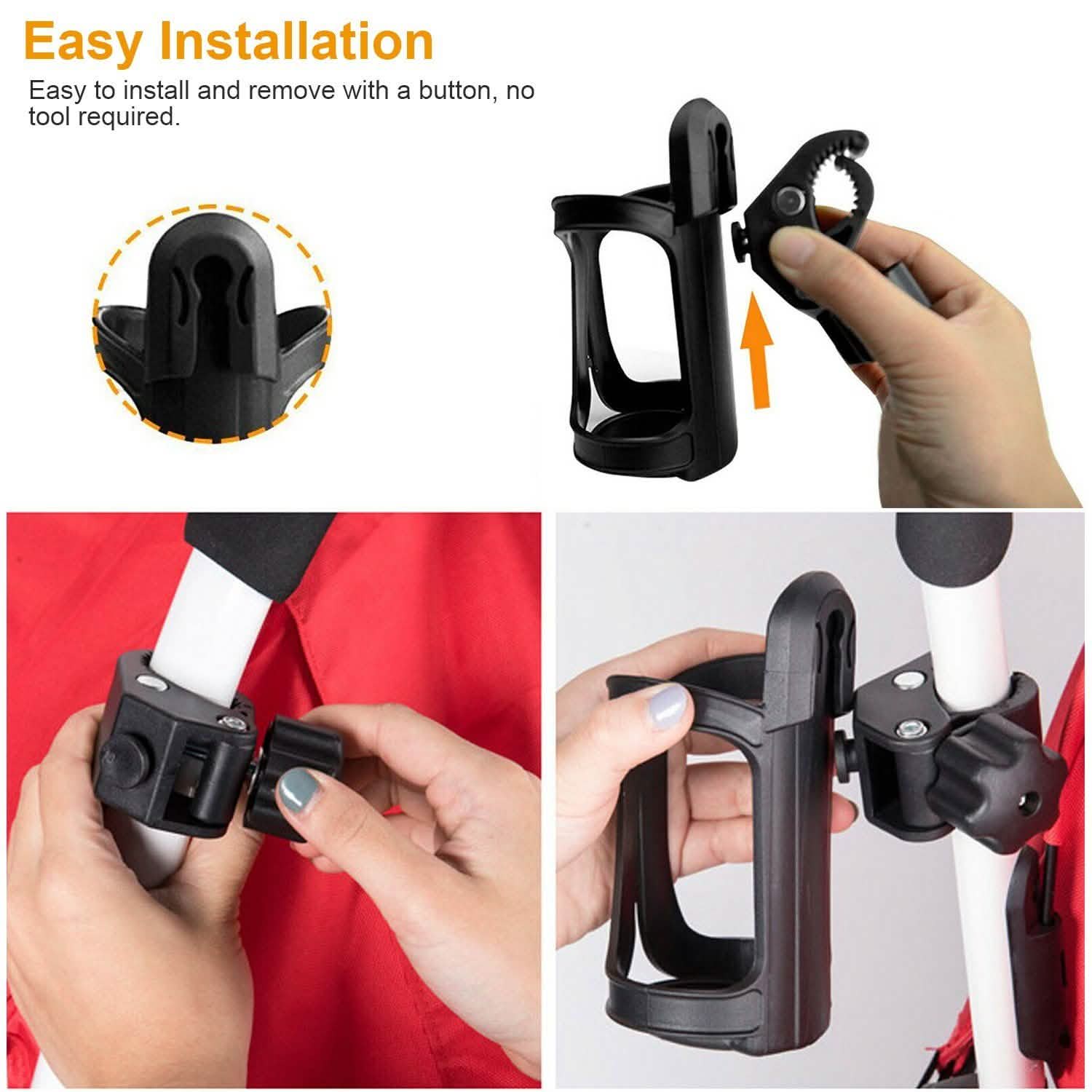 Bike Water Bottle Holder 360° Rotating Drink Cup Cage Sports & Outdoors - DailySale