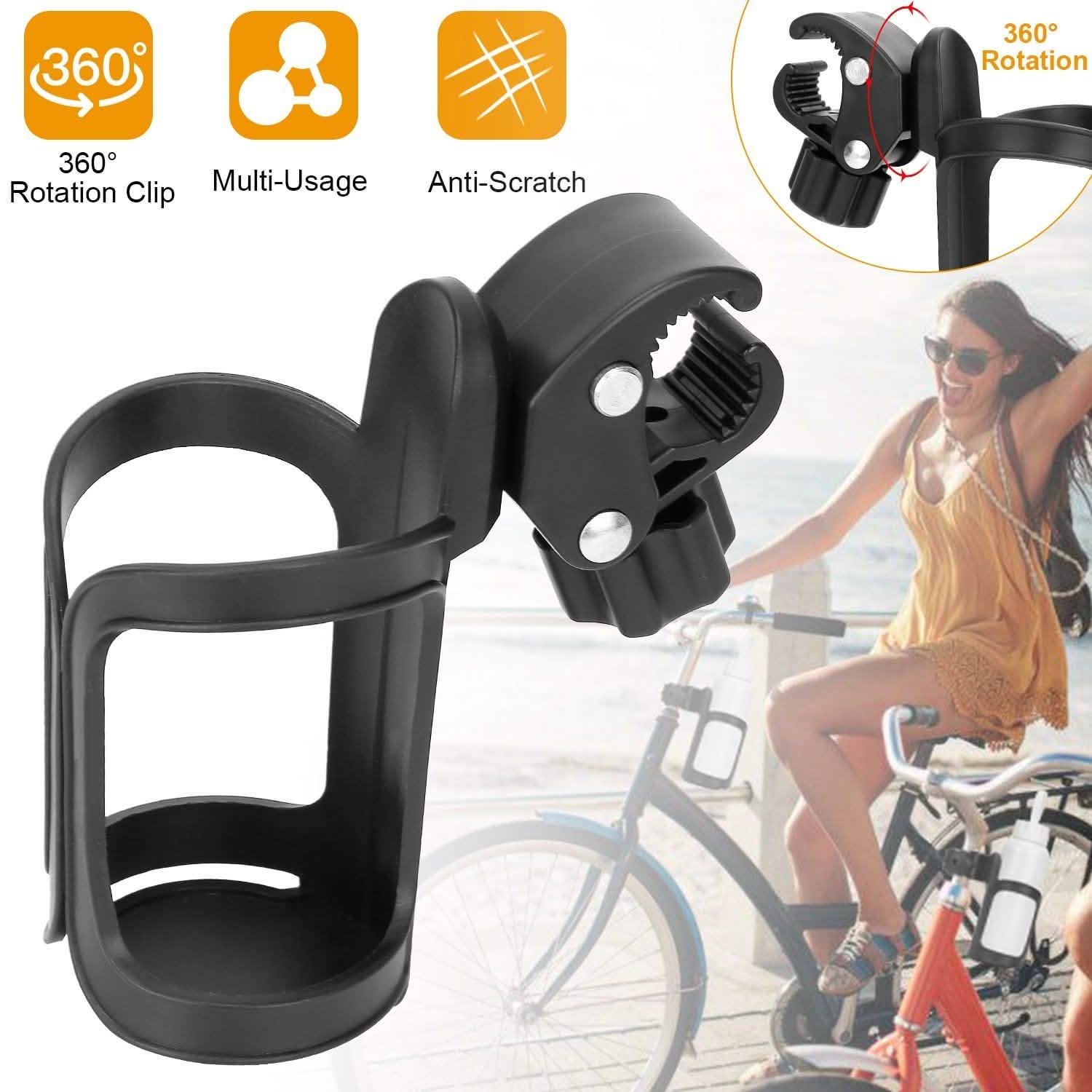 Bike Water Bottle Holder 360° Rotating Drink Cup Cage Sports & Outdoors - DailySale