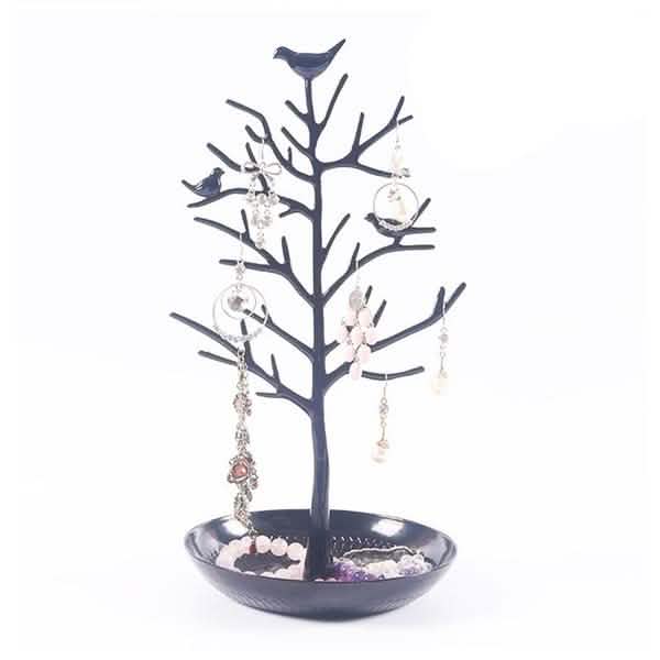 Birds Tree Jewelry Stand Closet & Storage Black - DailySale